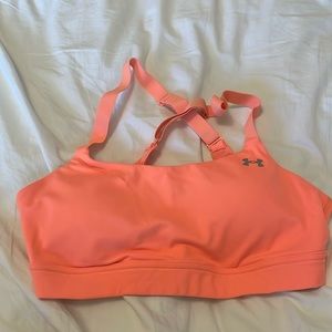 Neon underarmour sports bra